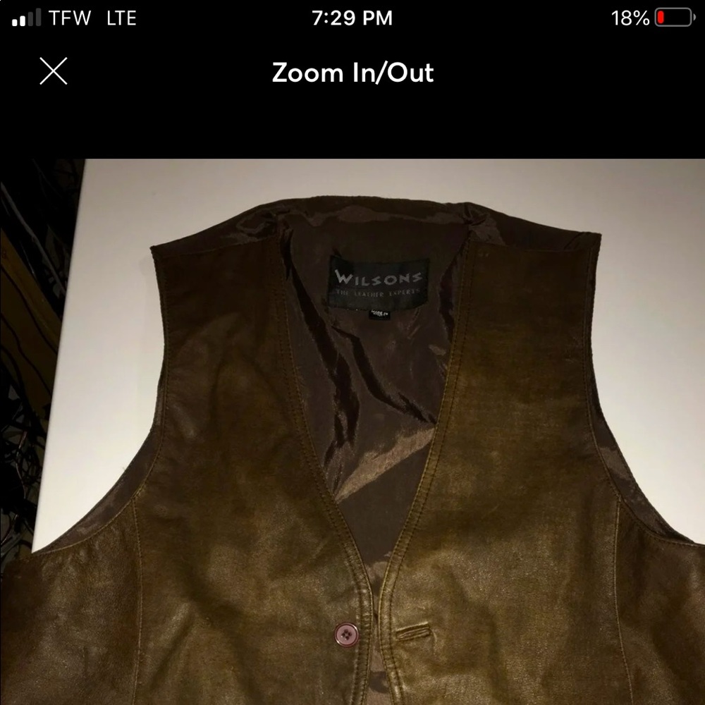 VINTAGE Wilson’s leather vest